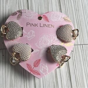 PINK LINEN Women's  Variety Pack  Classic Pearl Embellishment Hair Clips Accesso